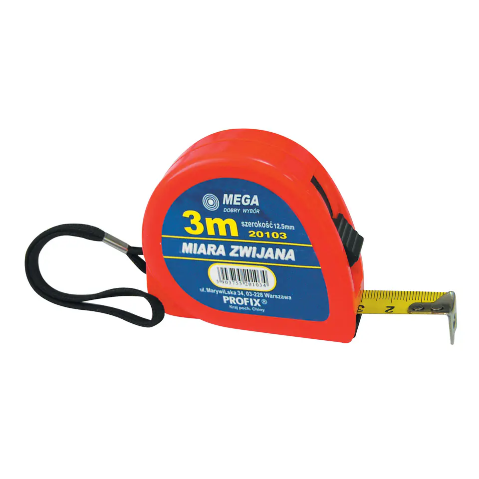 ⁨20102 Retractable Measure 2m/13mm, Mega⁩ at Wasserman.eu