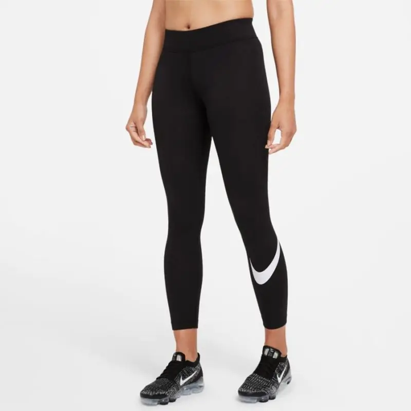 ⁨Legginsy Nike Sportswear Essential SWOOSH W CZ8530 (kolor Czarny, rozmiar XS)⁩ w sklepie Wasserman.eu