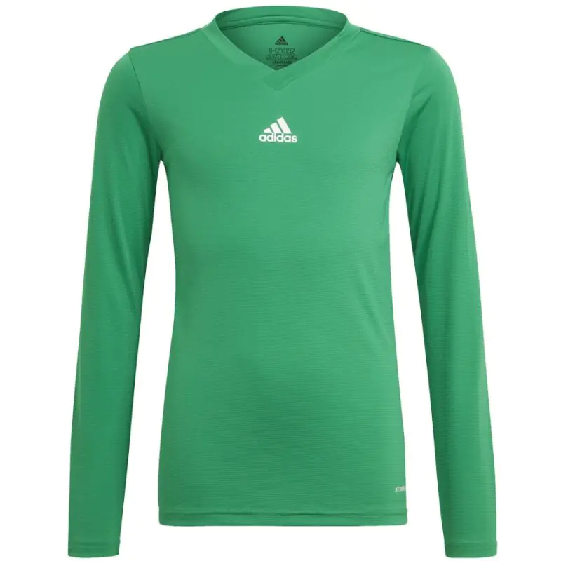 ⁨Koszulka adidas Team Base Tee Jr GN7515 (kolor Zielony, rozmiar 116 cm)⁩ w sklepie Wasserman.eu