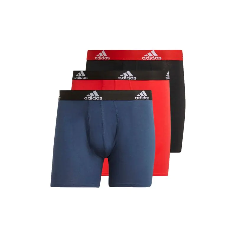 ⁨Bielizna adidas Logo Boxer Briefs 3 Pairs M (kolor Wielokolorowy, rozmiar S)⁩ w sklepie Wasserman.eu