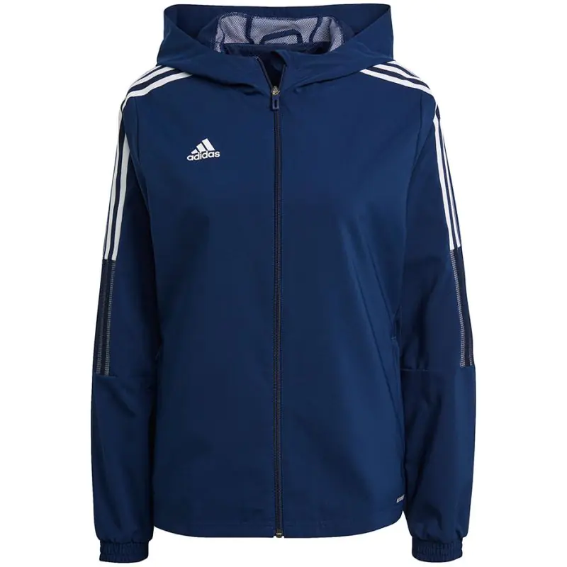 ⁨Bluza adidas Tiro 21 Windbreaker W GP4968 (kolor Granatowy, rozmiar XS)⁩ w sklepie Wasserman.eu