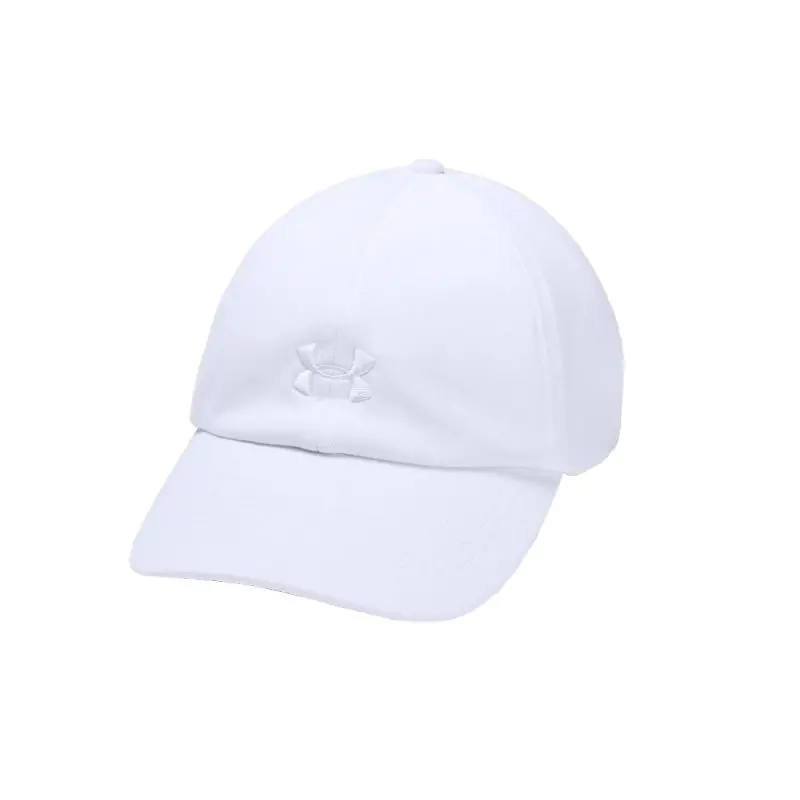 ⁨Czapka z daszkiem Under Armour W Play Up Cap W 1351267 (kolor Biały, rozmiar One size)⁩ w sklepie Wasserman.eu