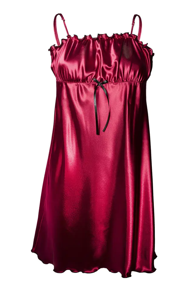 ⁨HALKA ELWIRA SATYNA BORDO (kolor Bordowy, rozmiar 2xl)⁩ w sklepie Wasserman.eu