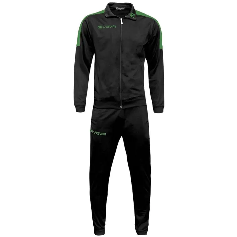 ⁨Givova Tuta Revolution Tracksuit Black-Green TR033 1013 XS⁩ at Wasserman.eu