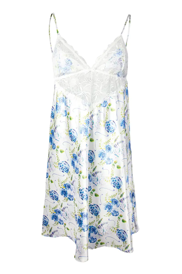 ⁨HALKA FLOWERS DK-HA SATYNA 003 (kolor WZÓR 3, rozmiar XL)⁩ w sklepie Wasserman.eu