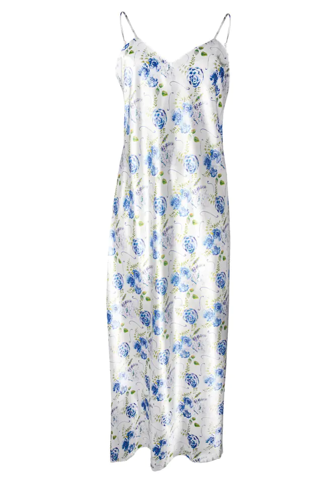 ⁨HALKA FLOWERS DK-HI SATYNA 003 (kolor WZÓR 3, rozmiar XS)⁩ w sklepie Wasserman.eu