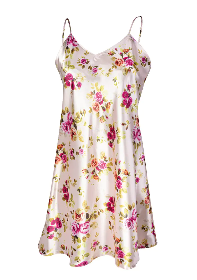 ⁨HALKA FLOWERS DK-HK SATYNA 004 (kolor wzór 4, rozmiar L)⁩ w sklepie Wasserman.eu