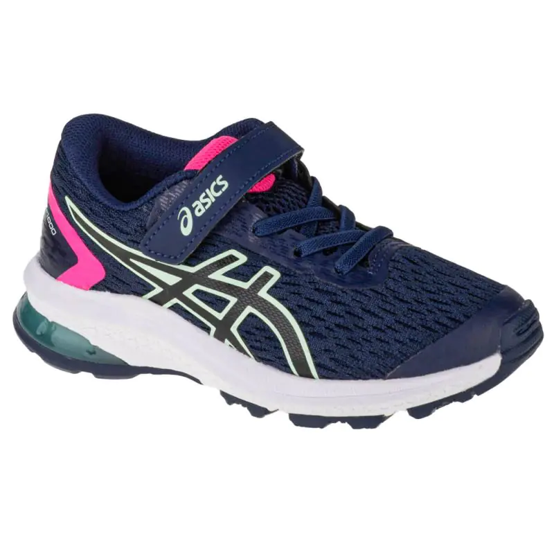 ⁨Buty Asics GT-1000 9 PS Jr 1014A151 (kolor Granatowy, rozmiar 27)⁩ w sklepie Wasserman.eu