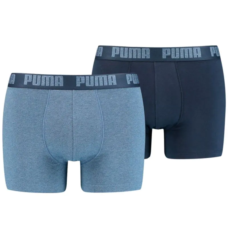 ⁨Bokserki Puma Basic Boxer 2P M 906823 (kolor Granatowy. Niebieski, rozmiar S)⁩ w sklepie Wasserman.eu