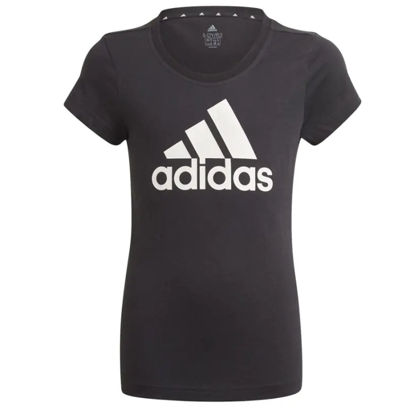 ⁨Koszulka adidas Essentials Big Logo Tee Jr (kolor Czarny, rozmiar 140 cm)⁩ w sklepie Wasserman.eu