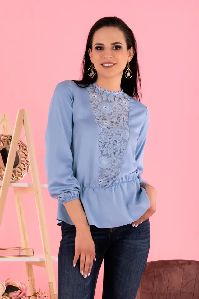 ⁨Iseara Blue B33 blouse (Blue, Size S (36))⁩ at Wasserman.eu