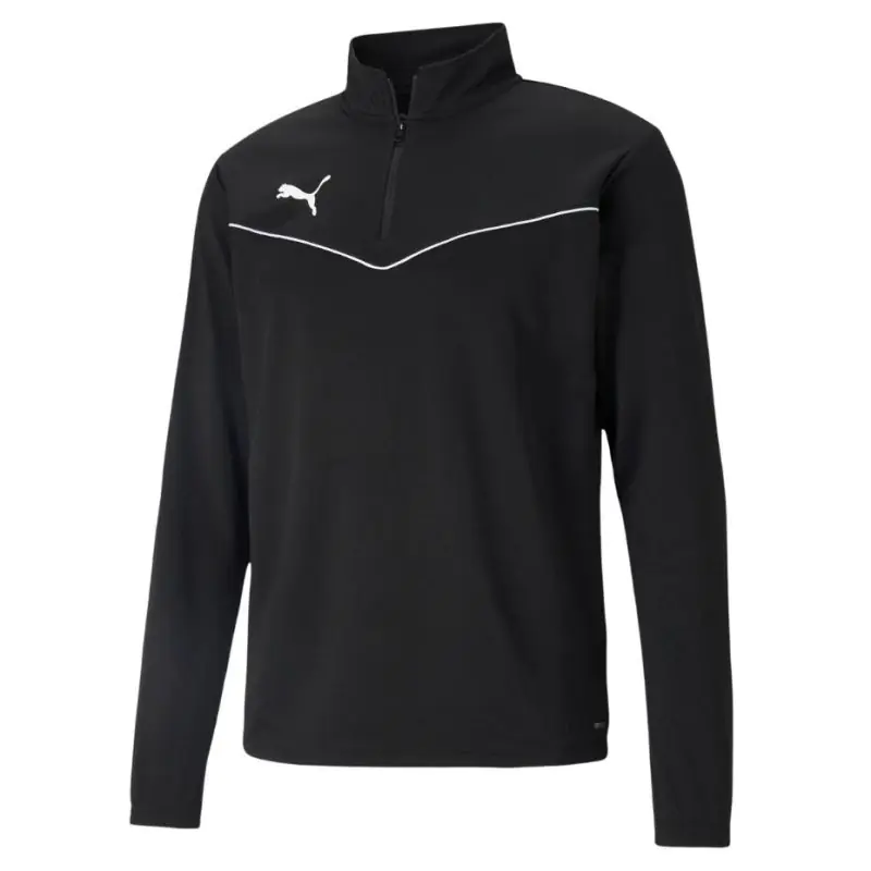 ⁨Puma teamRISE 1 4 Zip Top Men's Sweatshirt Black 657394 03 M⁩ at Wasserman.eu