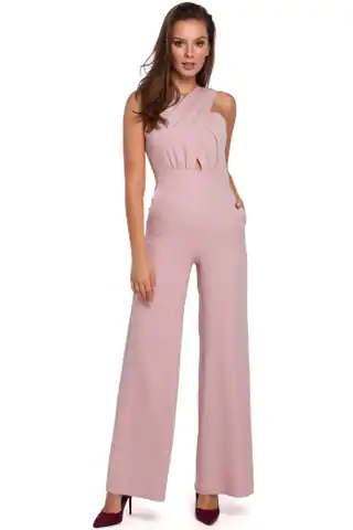 ⁨K029 Overalls with crossed top - dirty pink (Colour: dirty pink, Size M (38))⁩ at Wasserman.eu