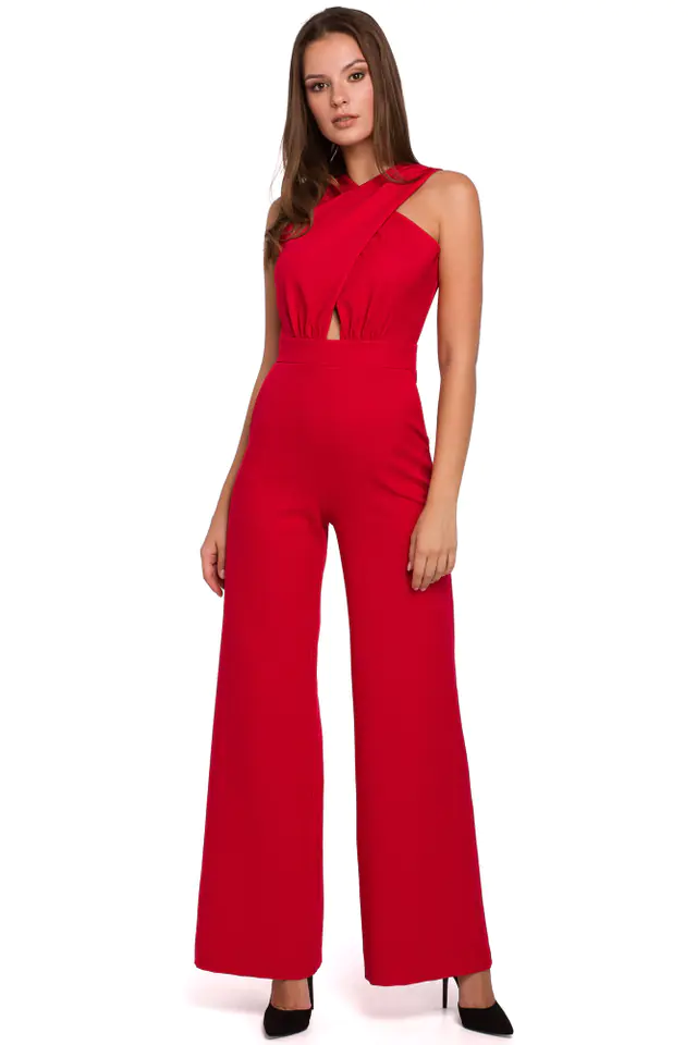 ⁨K029 Overalls crossed top - red (Colour red, size L (40))⁩ at Wasserman.eu