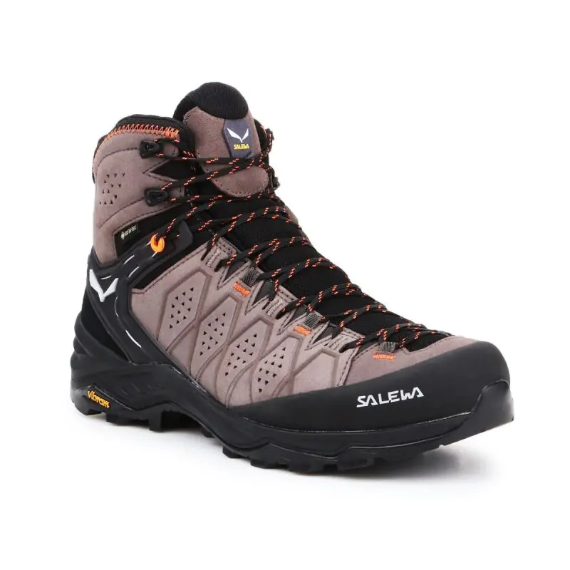 ⁨Shoes alp trainer 2 mid gtx-wallnut-fluo orange-uk 9,5 (44) SALEWA⁩ at Wasserman.eu