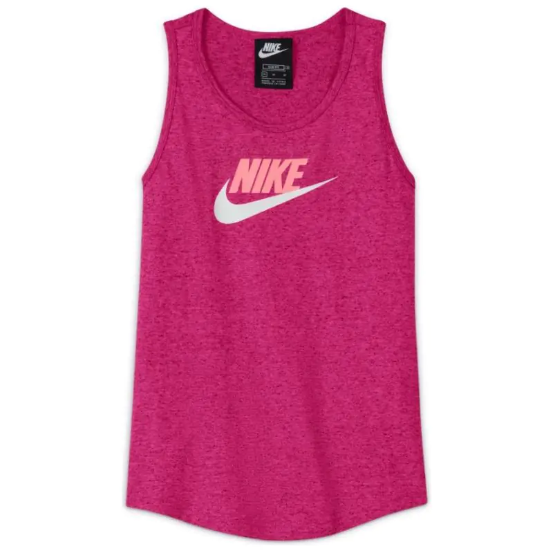 ⁨Koszulka Nike Sportswear Jersey Tank Jr DA1386 (kolor Różowy, rozmiar XL)⁩ w sklepie Wasserman.eu