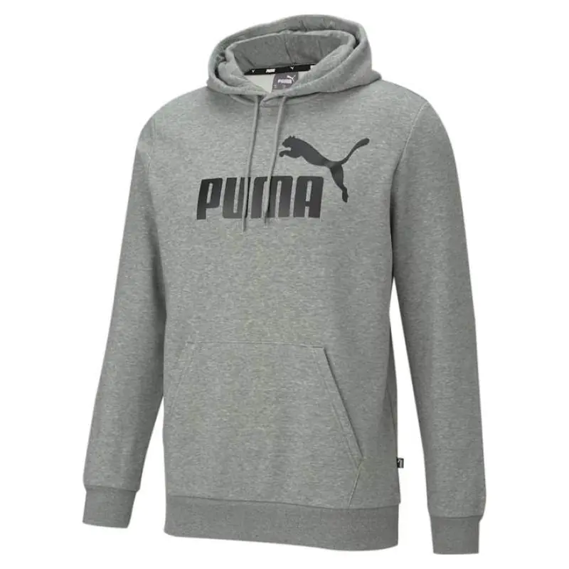 ⁨Bluza Puma Essential Big Logo Hoody M 586686 (kolor Szary/Srebrny, rozmiar S)⁩ w sklepie Wasserman.eu