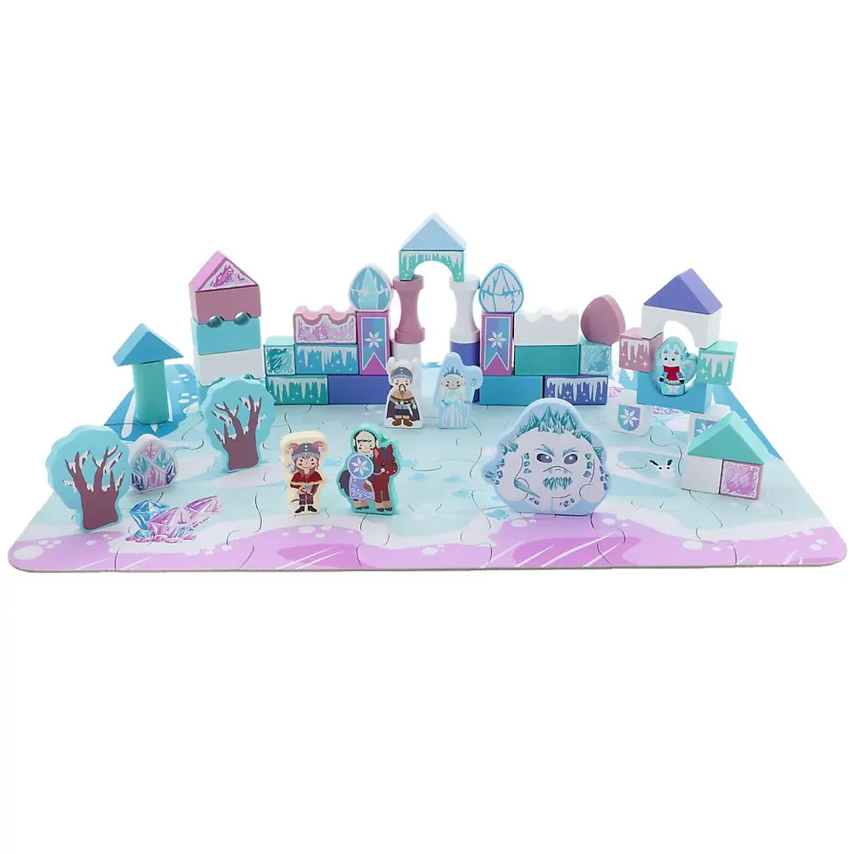 Wooden blocks O!Klocki Ice castle at Wasserman.eu