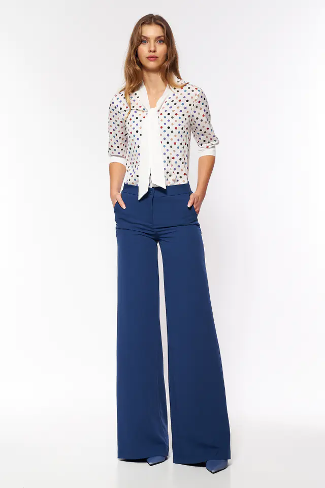 ⁨Cobalt palazzo pants - SD65 (Navy blue, size M (38))⁩ at Wasserman.eu