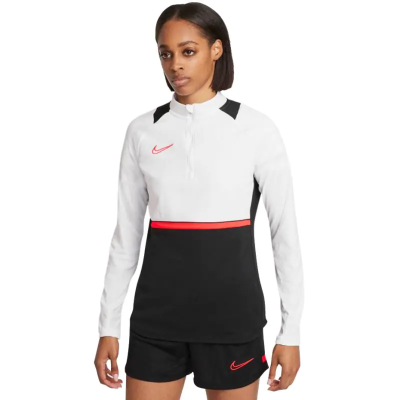 ⁨Nike NK Df Academy 21 Drill Top Women's Sweatshirt White & Black CV2653 016 M⁩ at Wasserman.eu