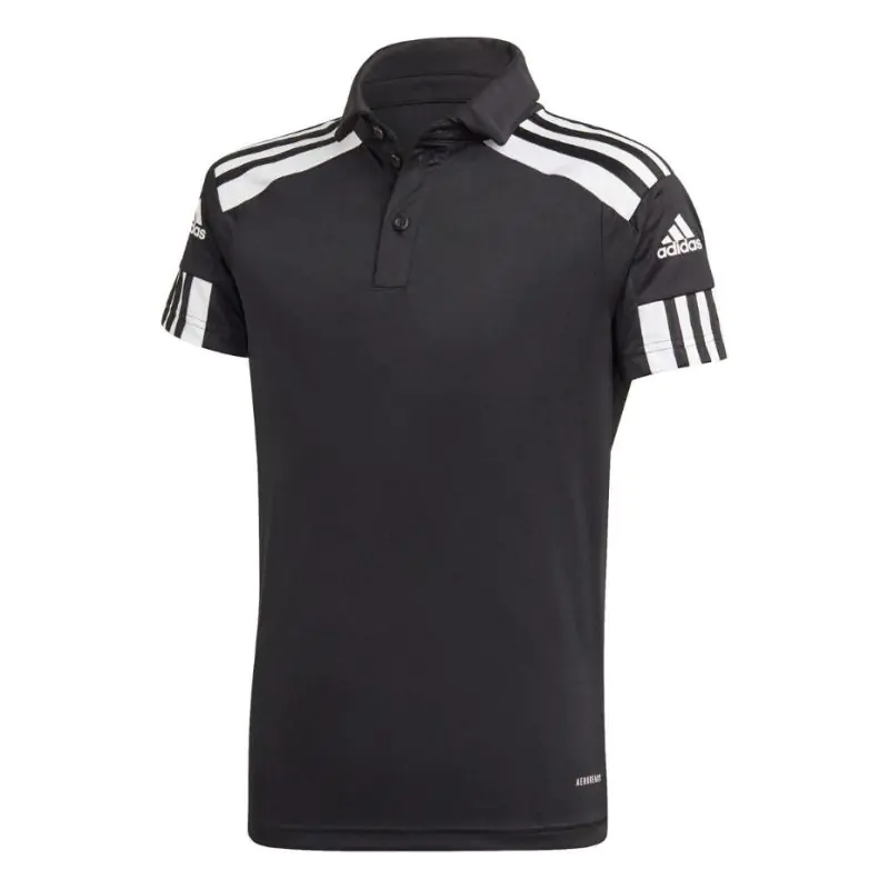 ⁨Koszulka adidas Squadra 21 Polo Jr GK9558 (kolor Czarny, rozmiar 116cm)⁩ w sklepie Wasserman.eu