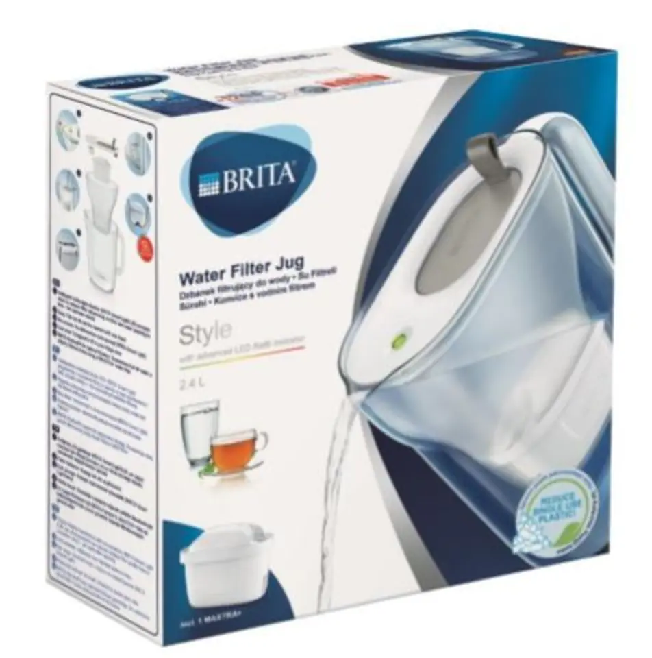 Filter jug 2,4l Style MXplus grey at Wasserman.eu