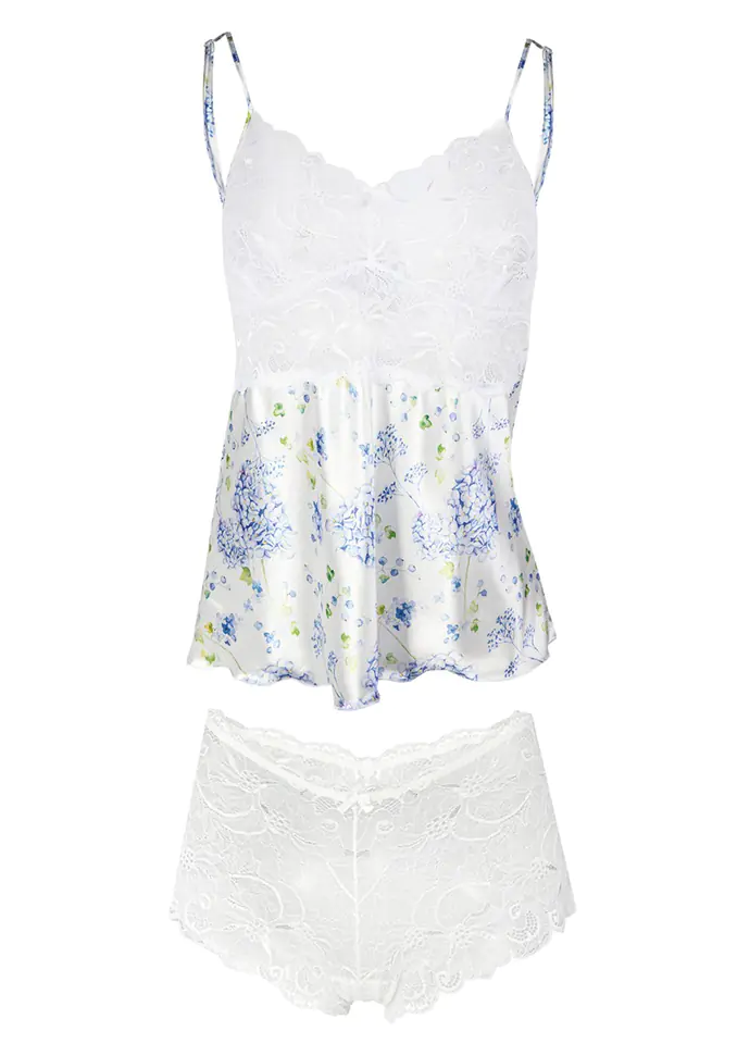 ⁨KOMPLET FLOWERS DK-KA SATYNA 002 (kolor WZÓR 2, rozmiar L)⁩ w sklepie Wasserman.eu