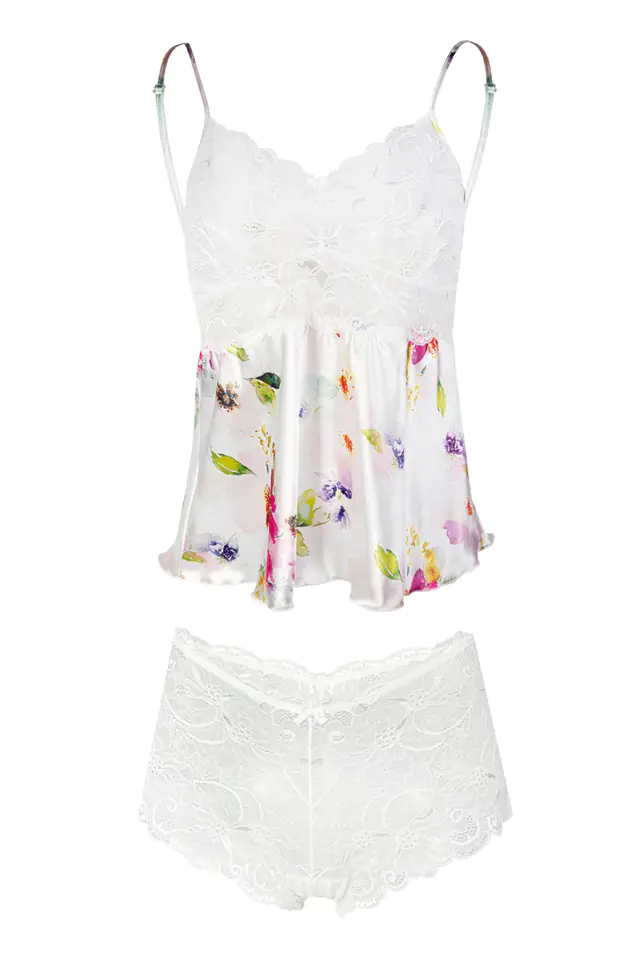 ⁨KOMPLET FLOWERS DK-KA SATYNA 010 (kolor wzór 10, rozmiar L)⁩ w sklepie Wasserman.eu