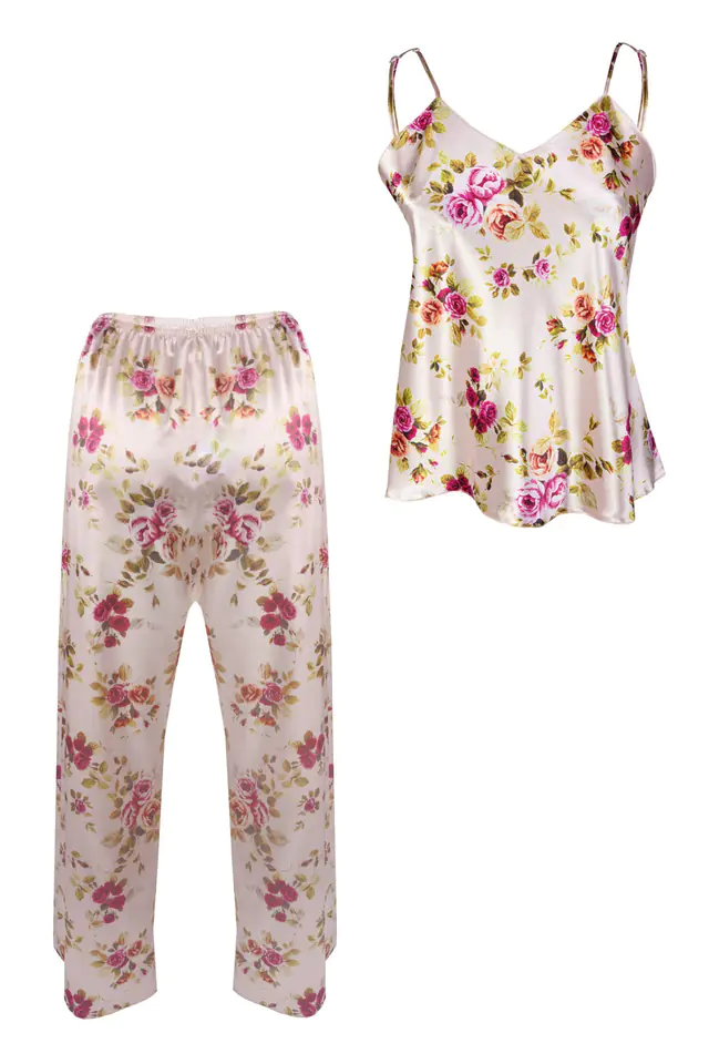 ⁨KOMPLET FLOWERS DK-KI SATYNA 004 (kolor wzór 4, rozmiar 2xl)⁩ w sklepie Wasserman.eu