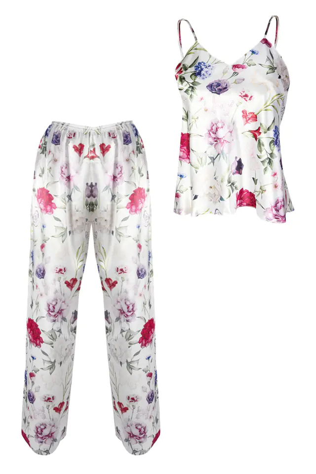 ⁨KOMPLET FLOWERS DK-KI SATYNA 005 (kolor wzór 5, rozmiar 2xl)⁩ w sklepie Wasserman.eu