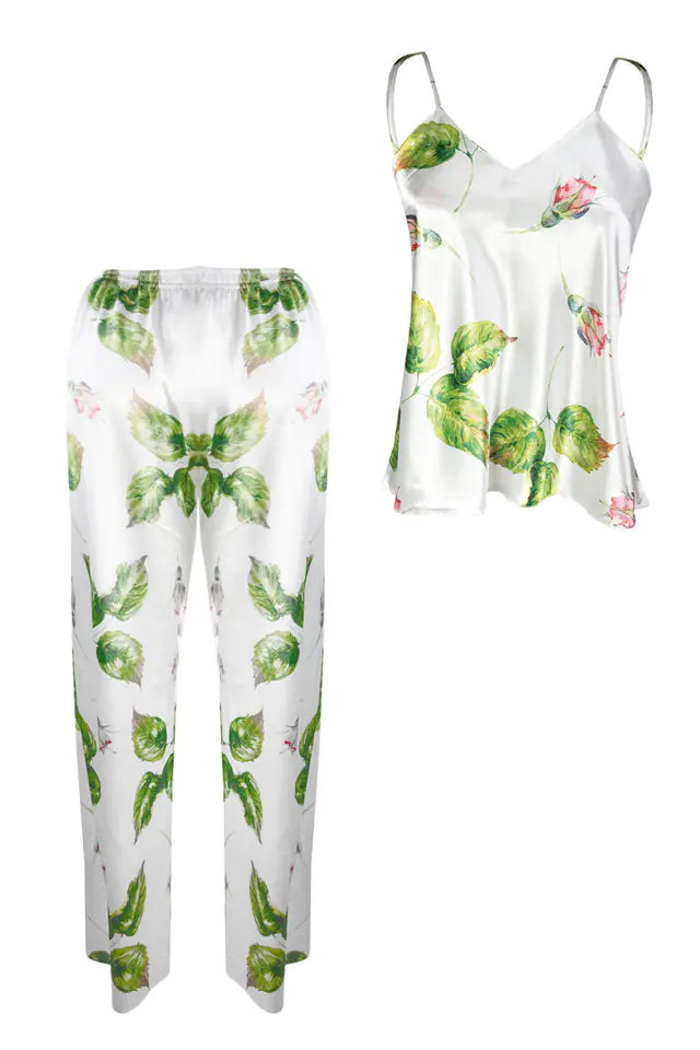⁨KOMPLET FLOWERS DK-KI SATYNA 007 (kolor wzór 7, rozmiar M)⁩ w sklepie Wasserman.eu