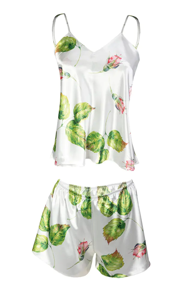⁨KOMPLET FLOWERS DK-KK SATYNA 007 (kolor wzór 7, rozmiar M)⁩ w sklepie Wasserman.eu