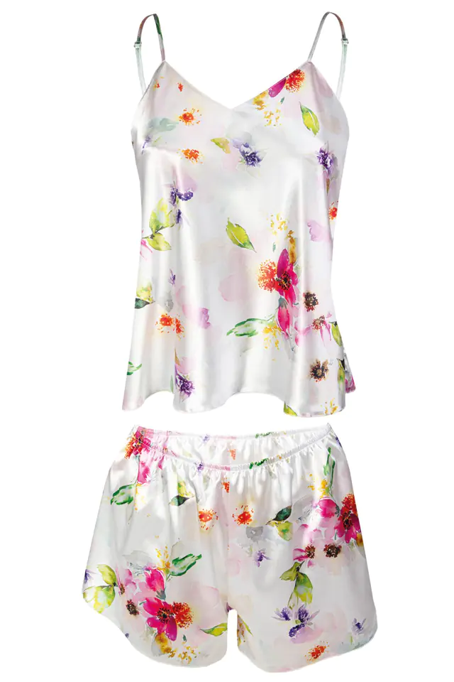 ⁨KOMPLET FLOWERS DK-KK SATYNA 010 (kolor wzór 10, rozmiar M)⁩ w sklepie Wasserman.eu