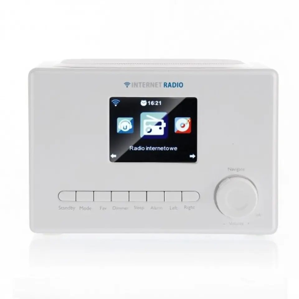 Radio internetowe WIFI X102 LCD kolor 3,2'' białe w sklepie Wasserman.eu