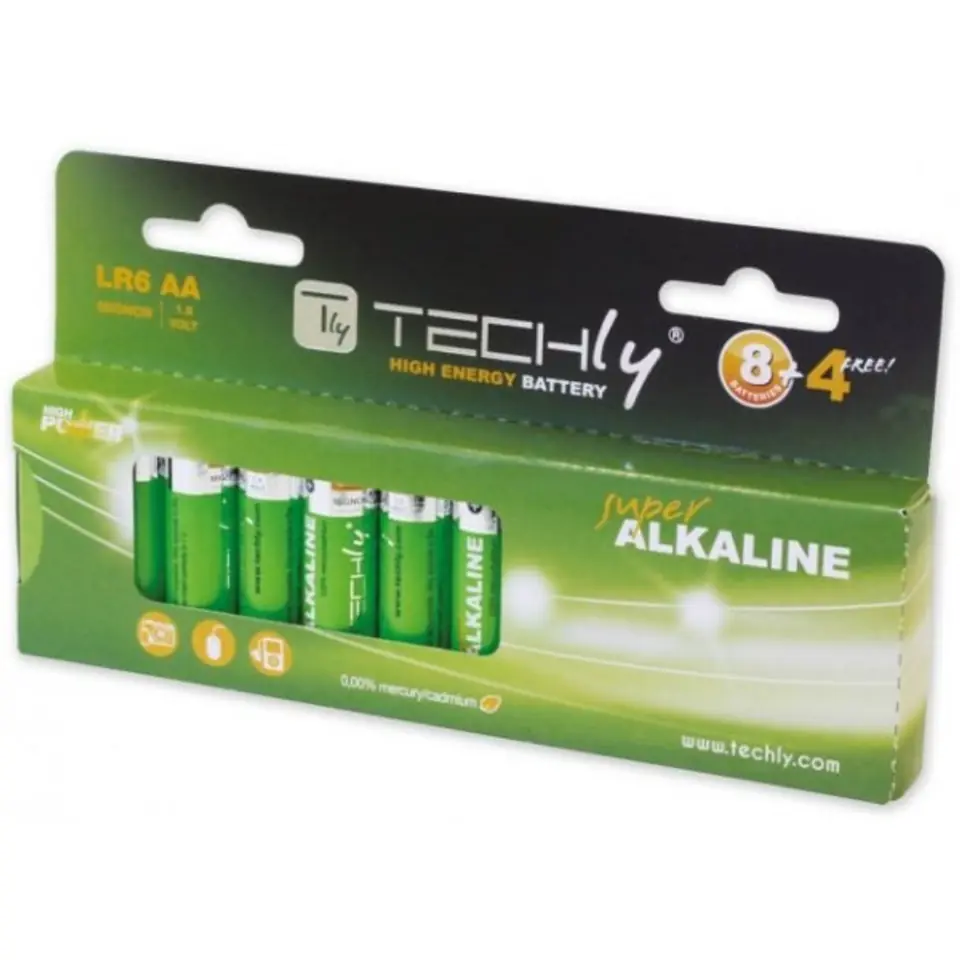 ⁨Alkaline batteries LR06 AA 12pcs, (IBT-LR06T12B)⁩ at Wasserman.eu