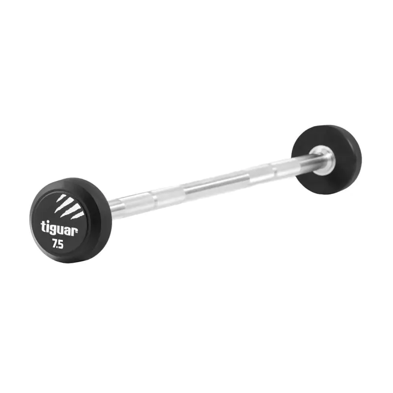 ⁨Barbell prosty Tiguar PU 7,5 kg TI (kolor Czarny)⁩ w sklepie Wasserman.eu