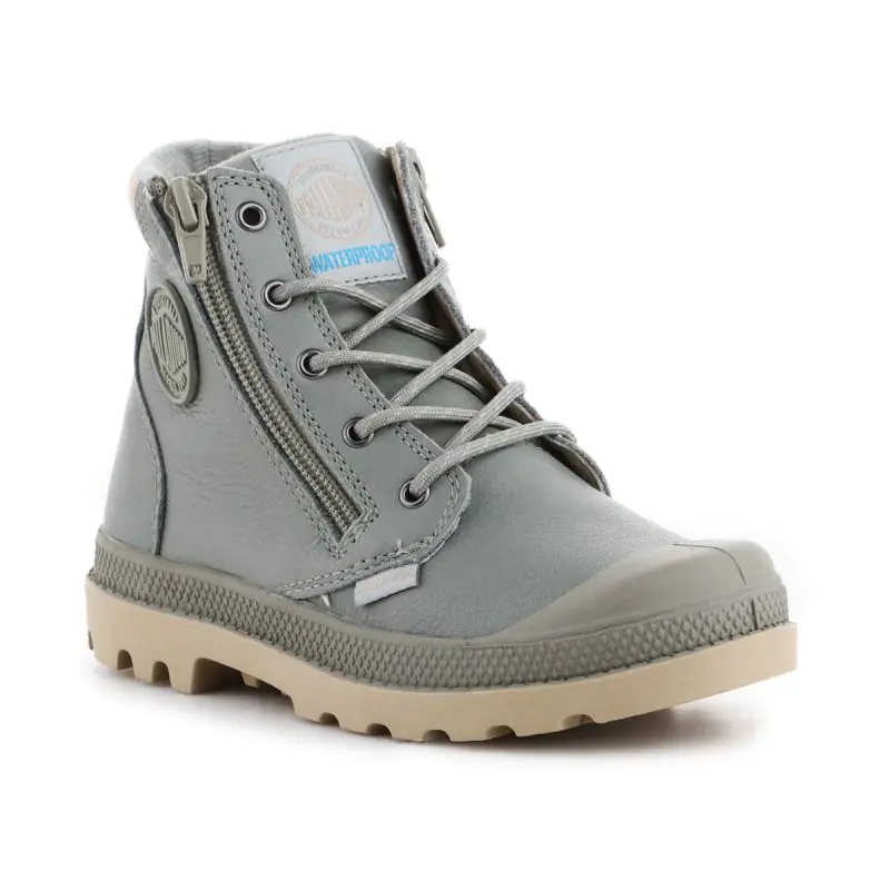 ⁨Buty Palladium Pampa Hi Cuff WP K 53476 (kolor Szary/Srebrny, rozmiar EU 29)⁩ w sklepie Wasserman.eu