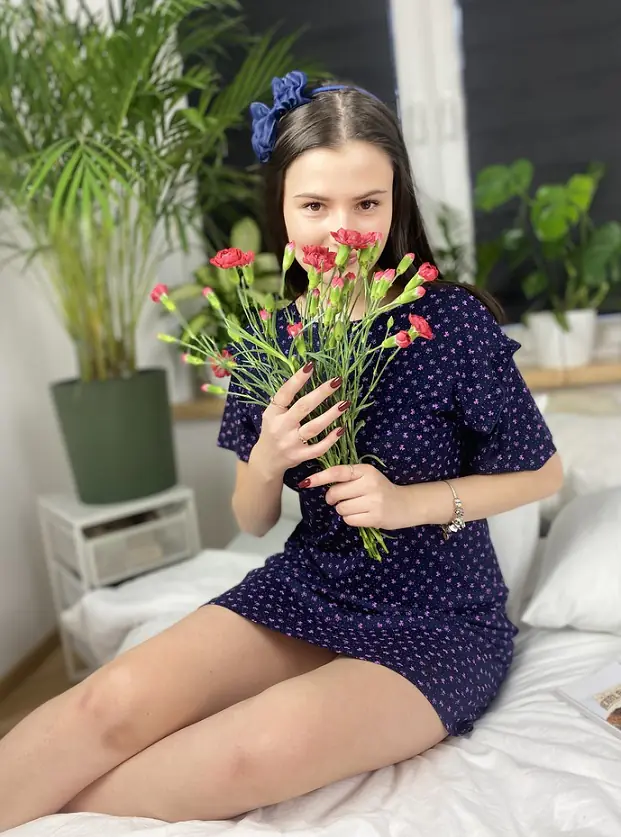 ⁨KOSZULA DE LAFENSE 499 OLAYA (kolor granat, rozmiar S)⁩ w sklepie Wasserman.eu