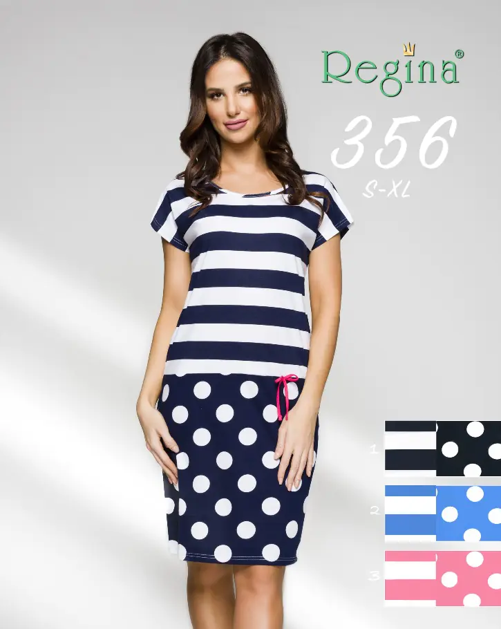 KOSZULA REGINA 356 (kolor niebieski, rozmiar S) w sklepie Wasserman.eu