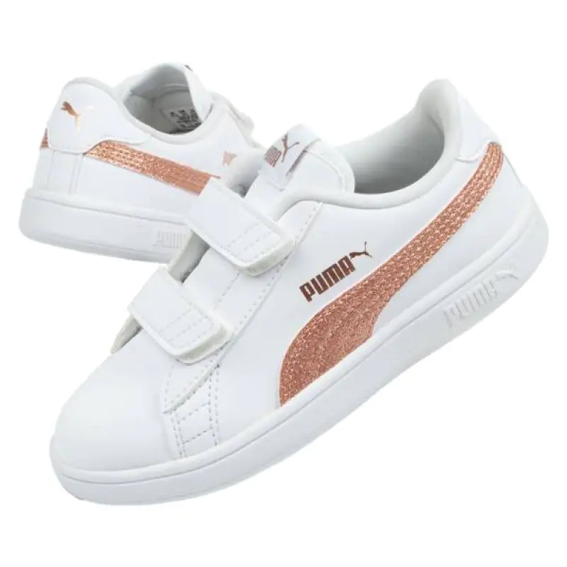 ⁨Buty Puma Smash Jr 375863 (kolor Biały)⁩ w sklepie Wasserman.eu