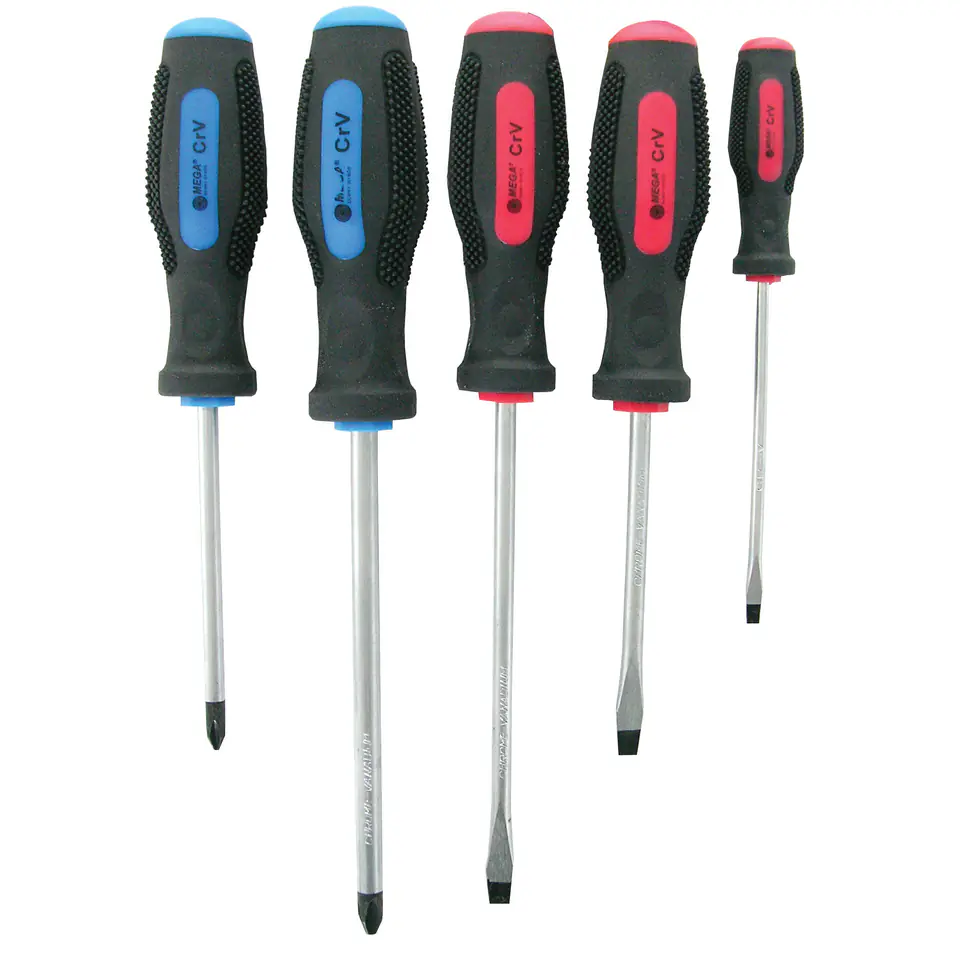 ⁨10051 Screwdriver Set - 5 Pieces, Mega⁩ at Wasserman.eu