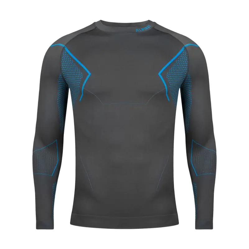 ⁨Bluza termoaktywna Alpinus Active Base Layer M (kolor Szary/Srebrny, rozmiar XL)⁩ w sklepie Wasserman.eu