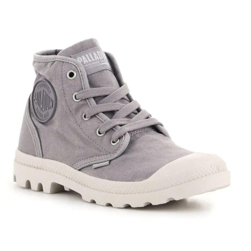 ⁨Buty Palladium US Pampa Hi F W 92352-071-M (kolor Szary/Srebrny, rozmiar EU 37)⁩ w sklepie Wasserman.eu