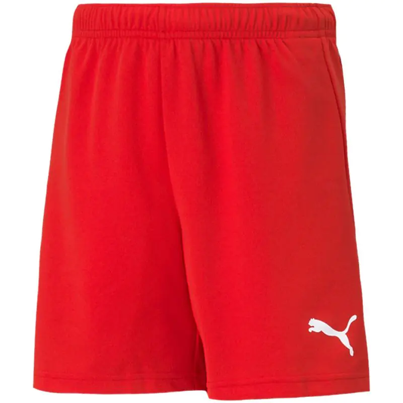 ⁨Spodenki Puma teamRISE Short Jr (kolor Czerwony, rozmiar 128cm)⁩ w sklepie Wasserman.eu