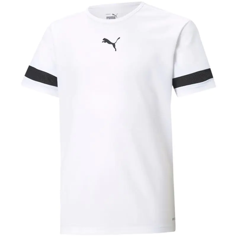 ⁨Koszulka Puma teamRISE Jersey Jr 704938 (kolor Biały, rozmiar 116cm)⁩ w sklepie Wasserman.eu