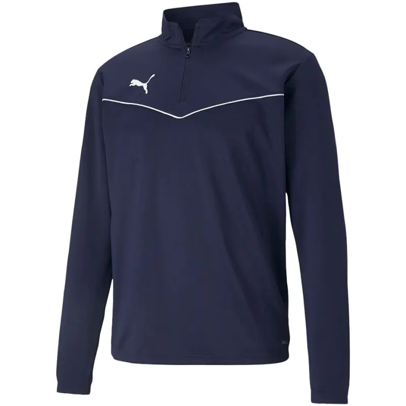 ⁨Bluza Puma teamRISE 1 4 Zip Top M 657394 (kolor Granatowy, rozmiar M)⁩ w sklepie Wasserman.eu