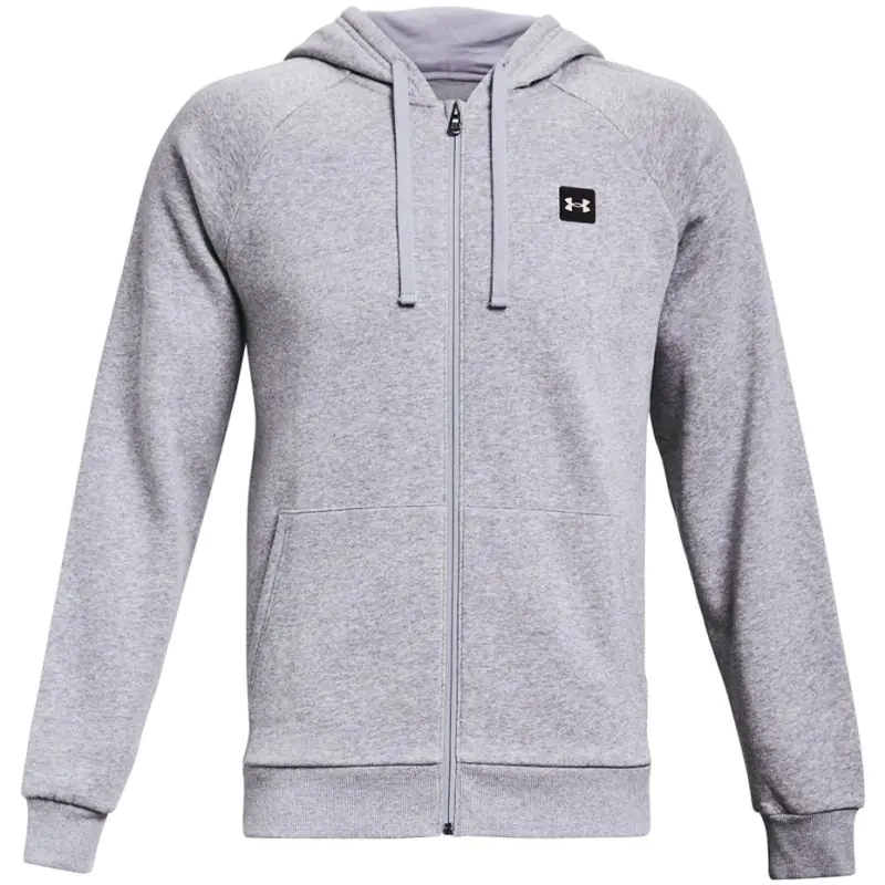 ⁨Bluza Under Armour Rival Fleece FZ Hoodie M 1357111 (kolor Szary/Srebrny, rozmiar S)⁩ w sklepie Wasserman.eu