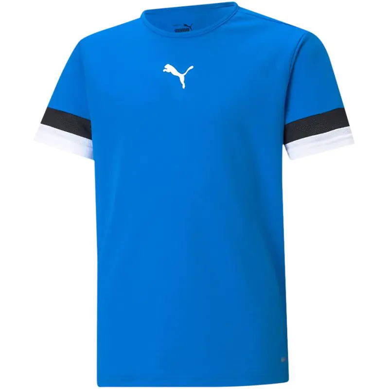 ⁨Koszulka Puma teamRISE Jersey Jr 704938 (kolor Niebieski, rozmiar 116cm)⁩ w sklepie Wasserman.eu