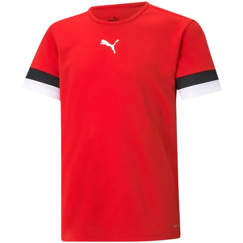 ⁨Koszulka Puma teamRISE Jersey Jr 704938 (kolor Czerwony, rozmiar 116)⁩ w sklepie Wasserman.eu