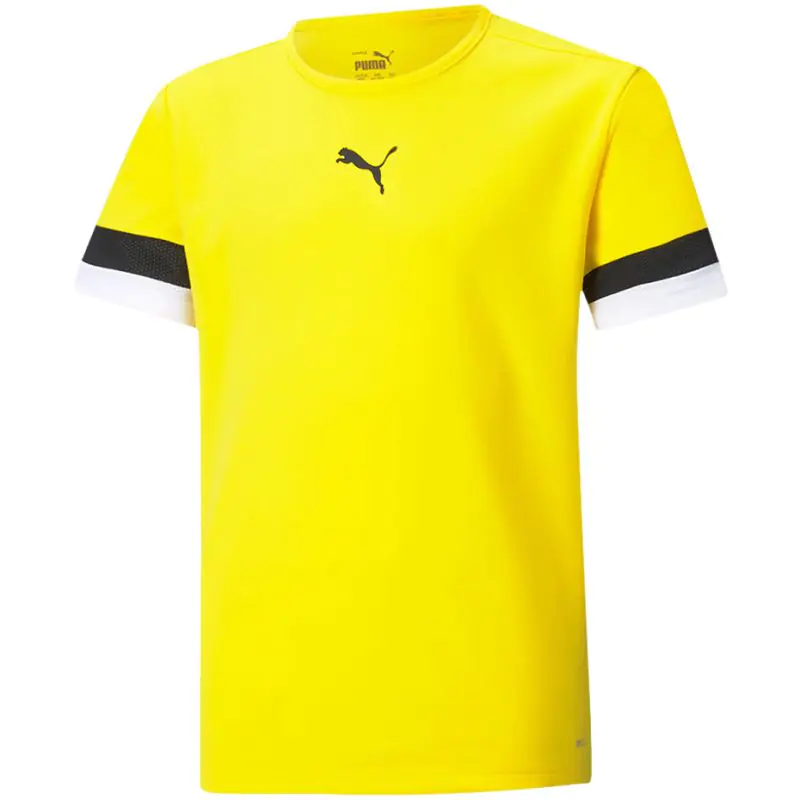 ⁨Koszulka Puma teamRISE Jersey Jr 704938 (kolor Żółty, rozmiar 128)⁩ w sklepie Wasserman.eu